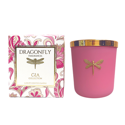 Dragonfly Candle Pink Gia