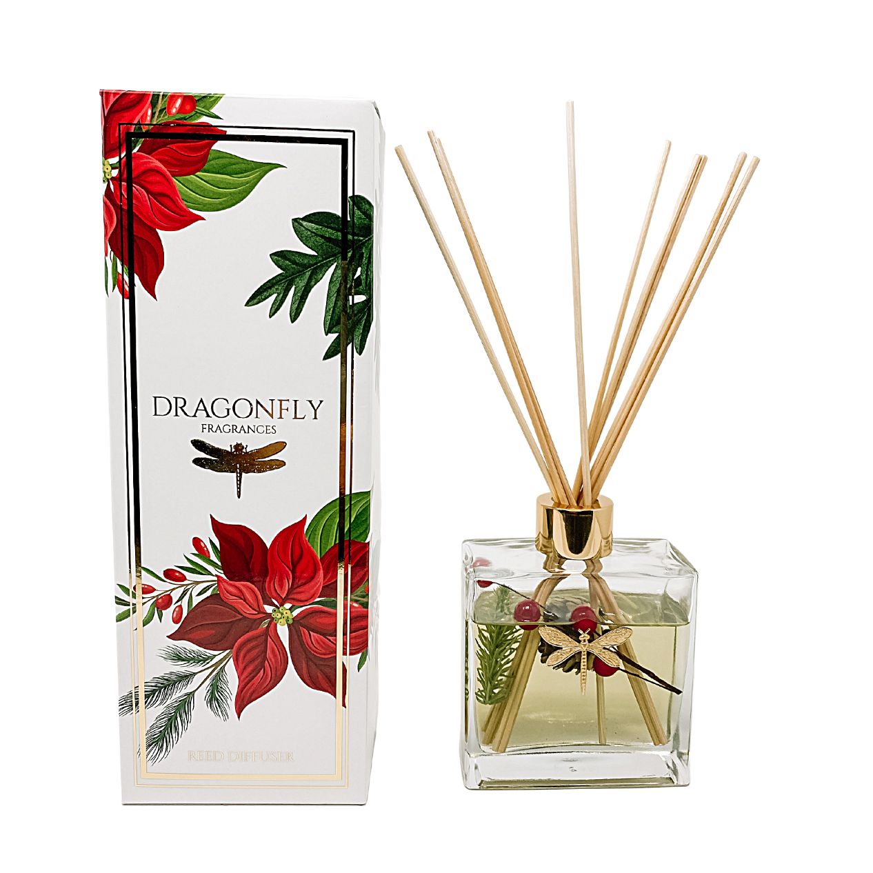 Dragonfly Poinsettia Botanical Diffuser – Dragonfly Fragrances