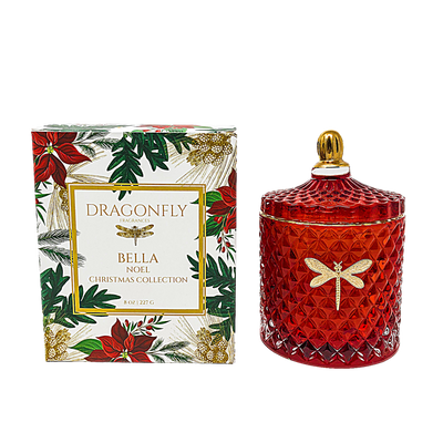 BELLA RED CANDLE - POINSETTIA