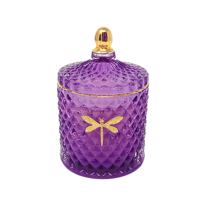 BELLA CANDLE - PURPLE & GOLD