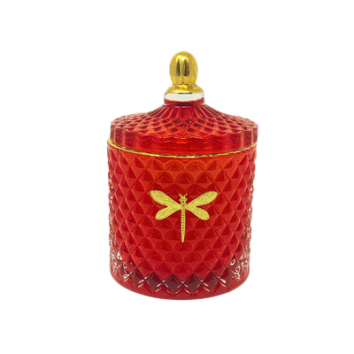 BELLA CANDLE - RED & GOLD